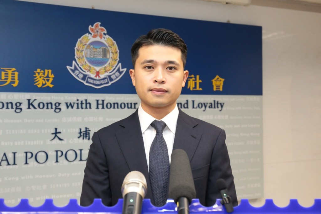 警方大埔警区重案组第一队主管高级督察黎柱锋。