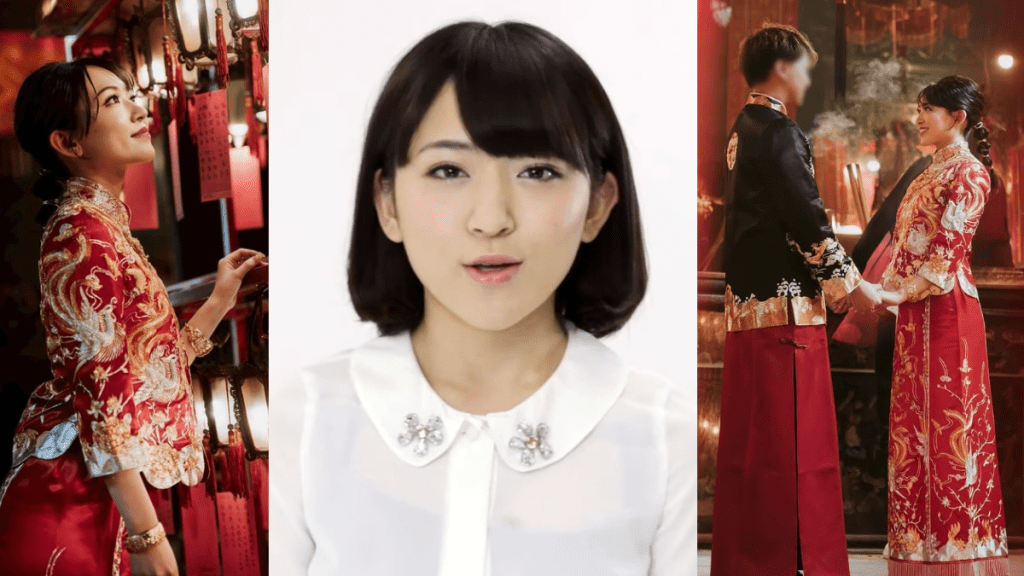 Former AKB48 Member Mayumi Uchida Marries Hong Kong Man, Shares Man Mo Temple Wedding Photos