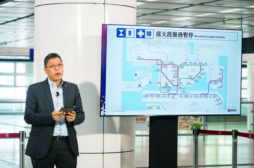 港鐵公司車務工程服務及創科總管陳慶強表示,系統應用至今發出超過600個預警提示,有效提高整體風險管理效能。 吳艷玲攝 港鐵公司車務工程服務及創科總管陳慶強表示,系統應用至今發出超過600個預警提示,有效提高整體風險管理效能。 吳艷玲攝