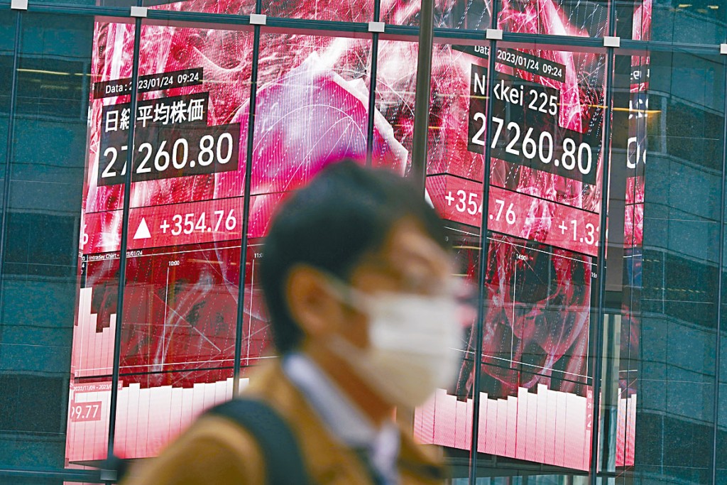 日經指數兩天累積上升約2.8%,昨天收報27299點。