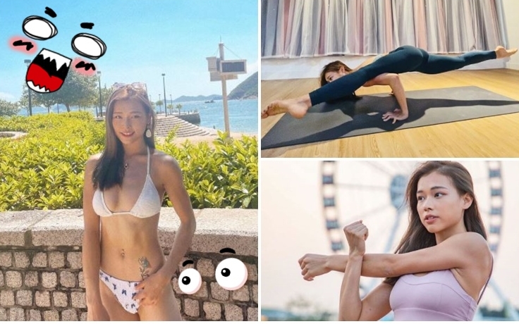 廖慧儀穿上比堅尼，身材fit爆。