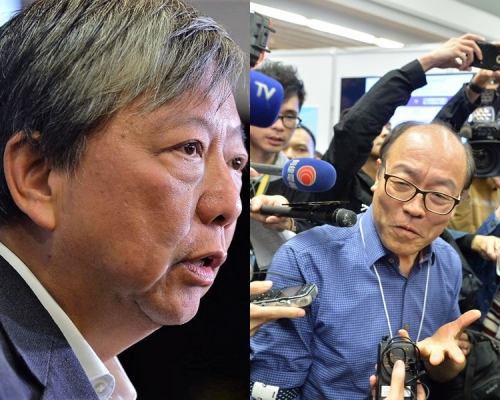 李卓人(左)冯检基(右)。资料图片