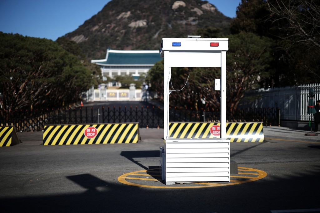 青瓦台。 路透社