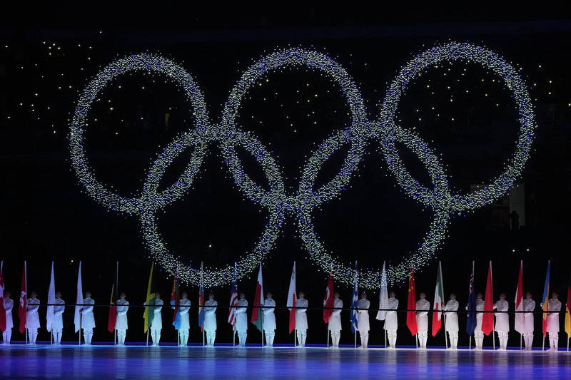 2022北京冬季奧運閉幕典禮。美聯社