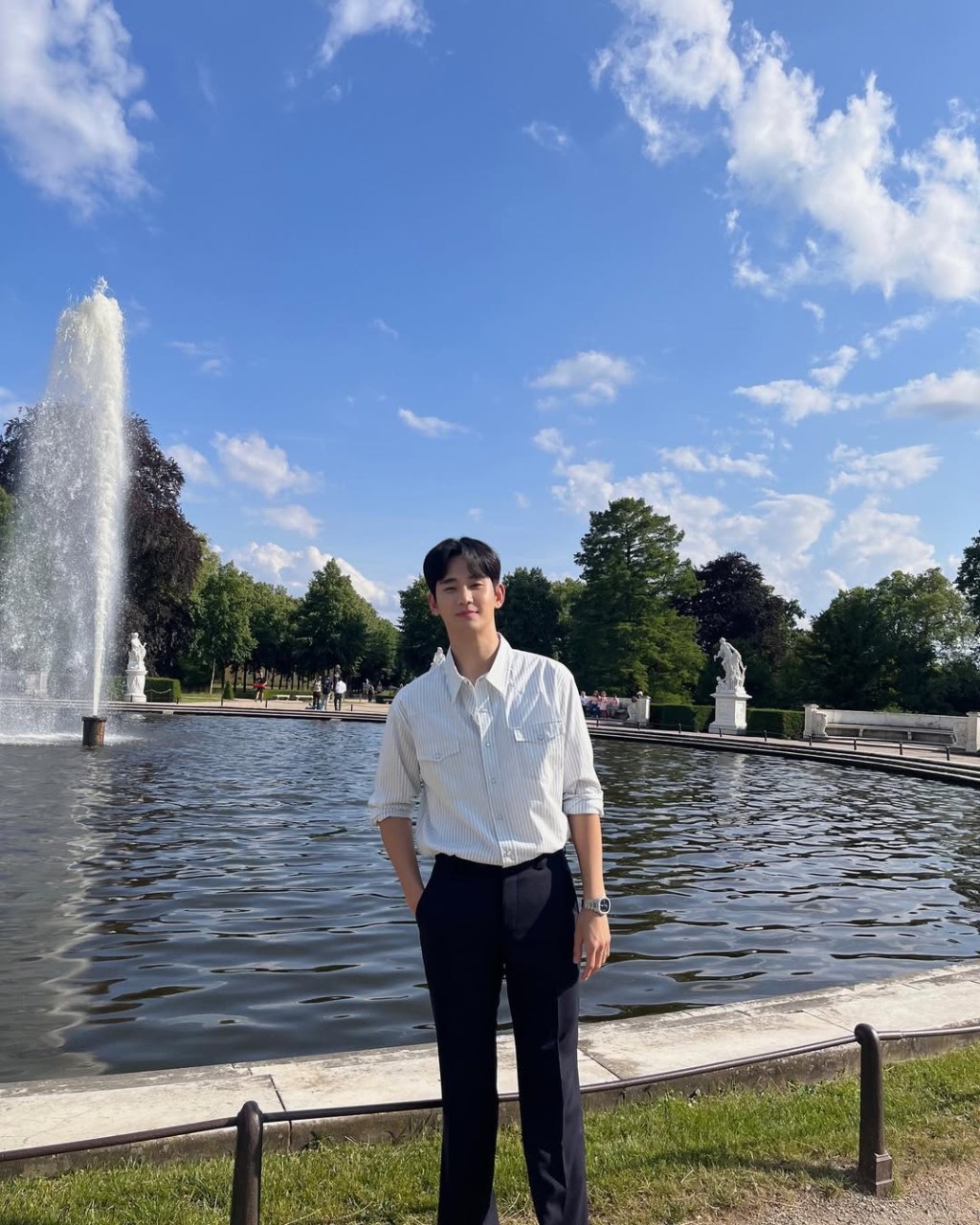 被揭發曾與金賽綸戀人關係後，金秀賢演藝事業遭打擊。IG@soohyun_k216