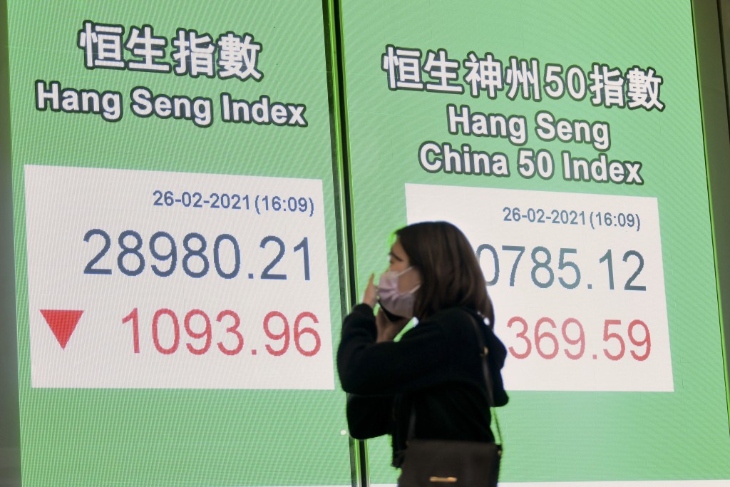 上周五港股再插，恒指跌1094點，收報28980點，失守二萬九關。