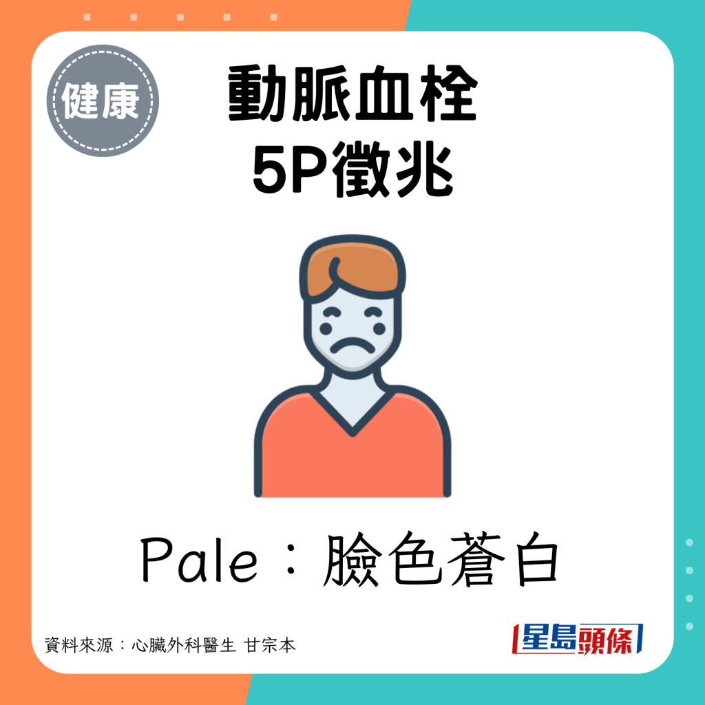 Pale：脸色苍白。