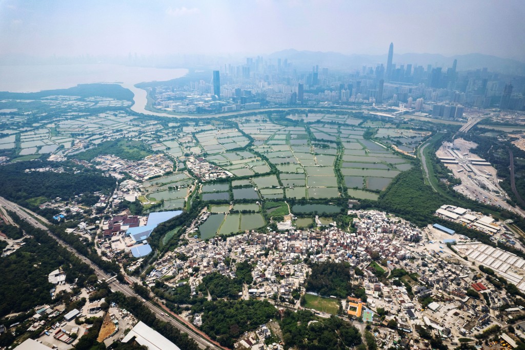 「深圳─香港─廣州」集群首次榮登榜首,反映政府的投資起作用。圖為新田科技城。 「深圳─香港─廣州」集群首次榮登榜首,反映政府的投資起作用。圖為新田科技城。