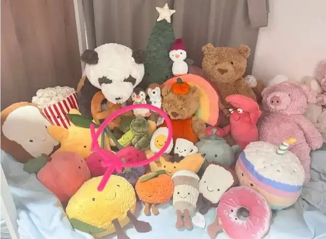 Jellycat毛公仔深受歡迎。（網絡圖片）