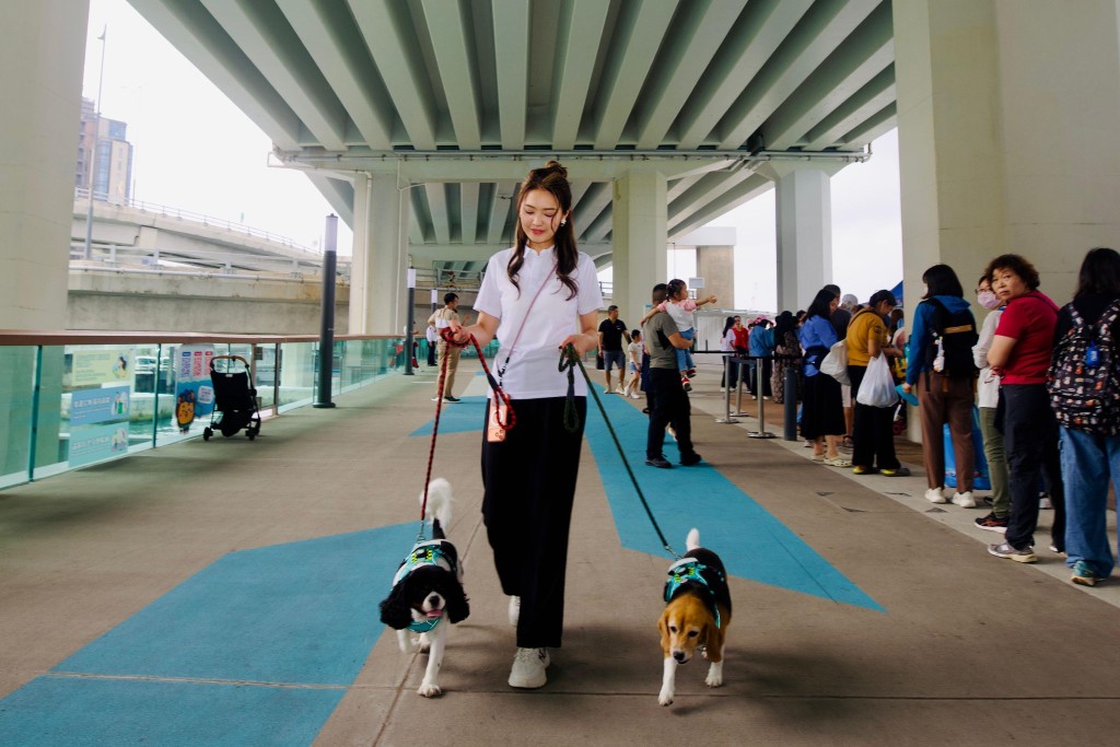 “WOOF Safety交通汪全嘉年华.东岸板道站” ,旨在教育市民在人宠共融的海滨公园、道路上均时刻牵着“宝贝”,避免发生意外。 “WOOF Safety交通汪全嘉年华.东岸板道站” ,旨在教育市民在人宠共融的海滨公园、道路上均时刻牵着“宝贝”,避免发生意外。