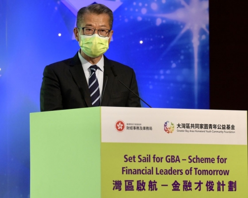 陳茂波又指,國家關心香港青年人。政府新聞處圖片