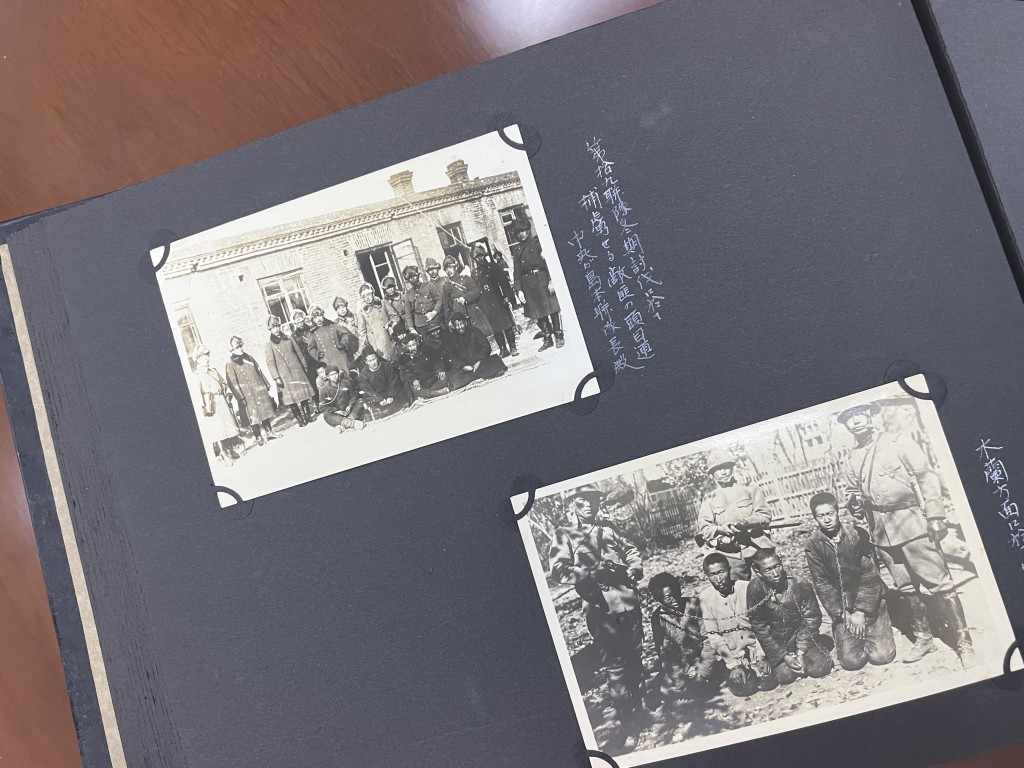 侵华日军第七三一部队罪证陈列馆徵集的日军侵华战时照片。(新华社)