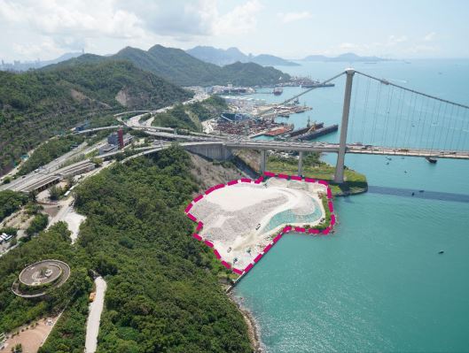 鑊底灣地盤將用作存放和運輸石料。