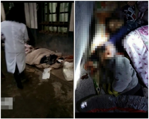 事發地點發現3具屍體,為2名老人和1名小孩。網圖