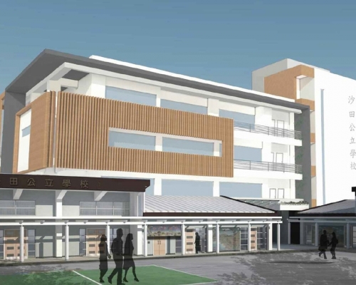 擬建的新翼大樓高六層，包括五個課室及兩個特別室。