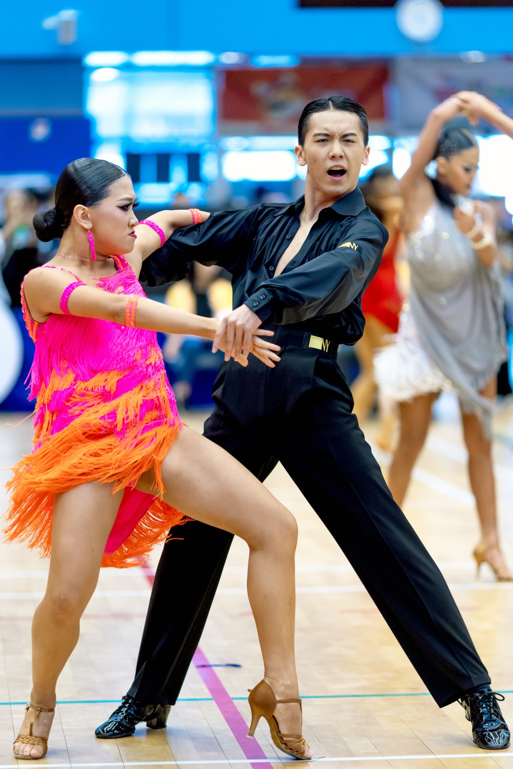 許晉瑜及吳淑儀經驗不俗。中國香港體育舞蹈總會提供 許晉瑜及吳淑儀經驗不俗。中國香港體育舞蹈總會提供