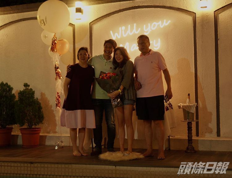 许绍雄女儿的男友去年求婚成功。