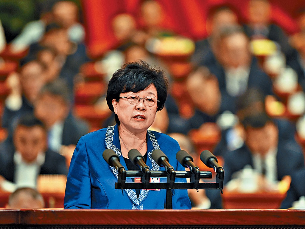 張世平在全國政協會議上發言。