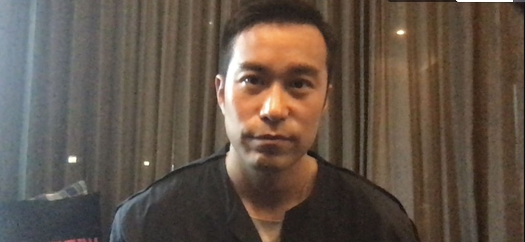 疫情關係，張孝全此次透過視像電話越洋訪問。