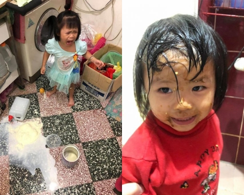 台灣母親分享女兒在家中時不時「搞破壞」,引得家長非常頭痛。(網圖)