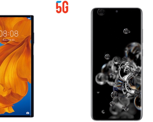 本港有售的5G手機。網圖