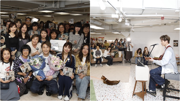 黃劍文首度發行人生第一張黑膠碟 獲「Kimchi Family」舉辦簽名會 愛貓撐場成焦點