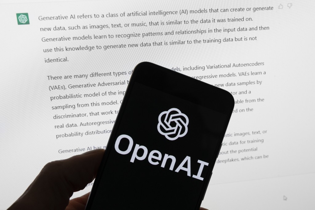 OpenAI推出可以把文本轉化為影片的工具，並開放部分用戶試用。美聯社