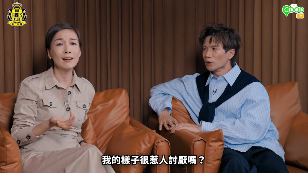 江美儀在節目中談笑風生。 江美儀在節目中談笑風生。