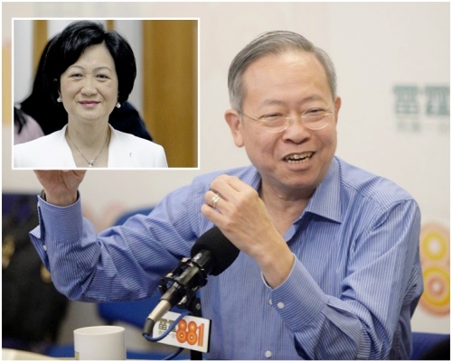 黎棟國佩服葉劉淑儀(小圖)的個人魅力和處事方式。
