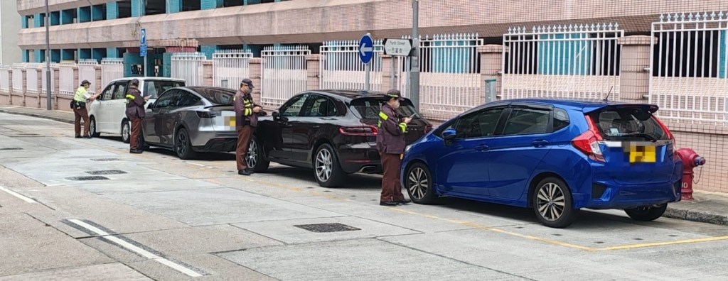 西九龍總區昨日進行「總區交通日」。警方提供