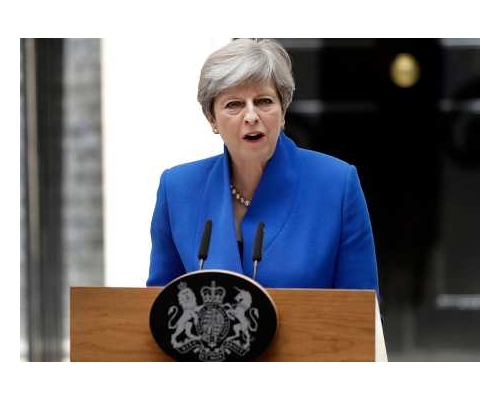英國首相文翠珊。AP