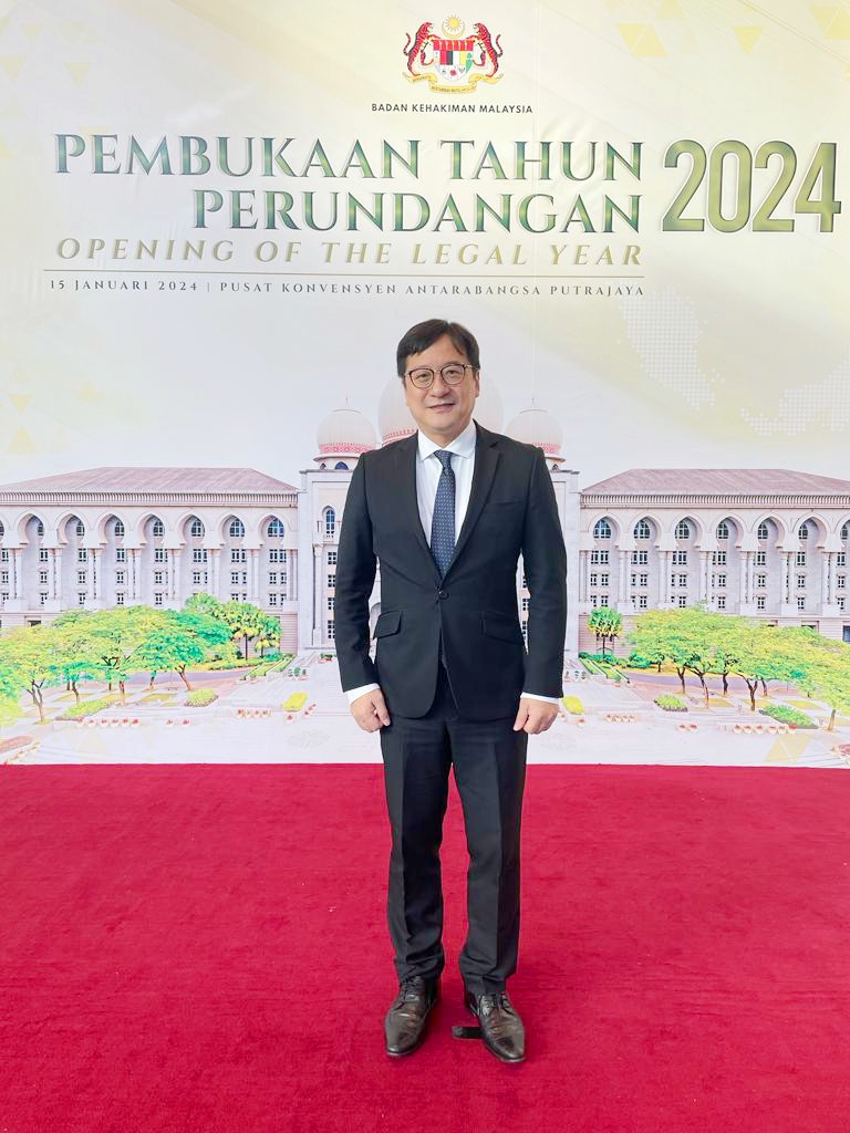 陳澤銘出席馬來西亞 2024 年法律年度開啟典禮。律師會FB圖片