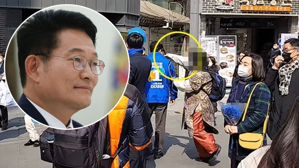 南韓執政黨黨魁宋永吉頭部遭鐵鎚重擊受傷送院。路透社/網圖