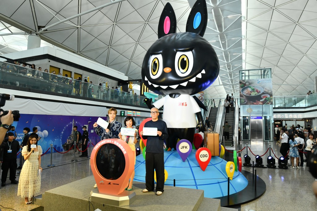 「THE MONSTERS X 香港國際機場開幕禮」今早在機場舉行。盧江球攝