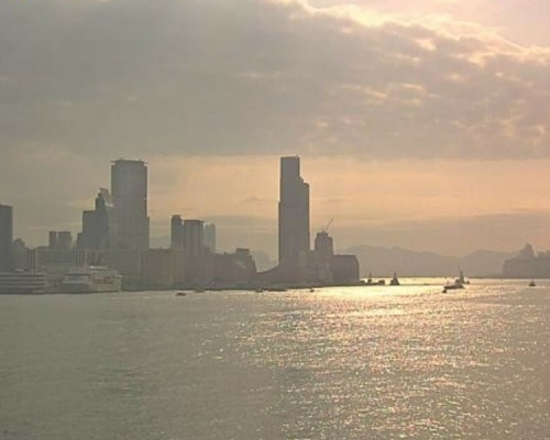 今日天氣預測大致天晴。圖:天文台