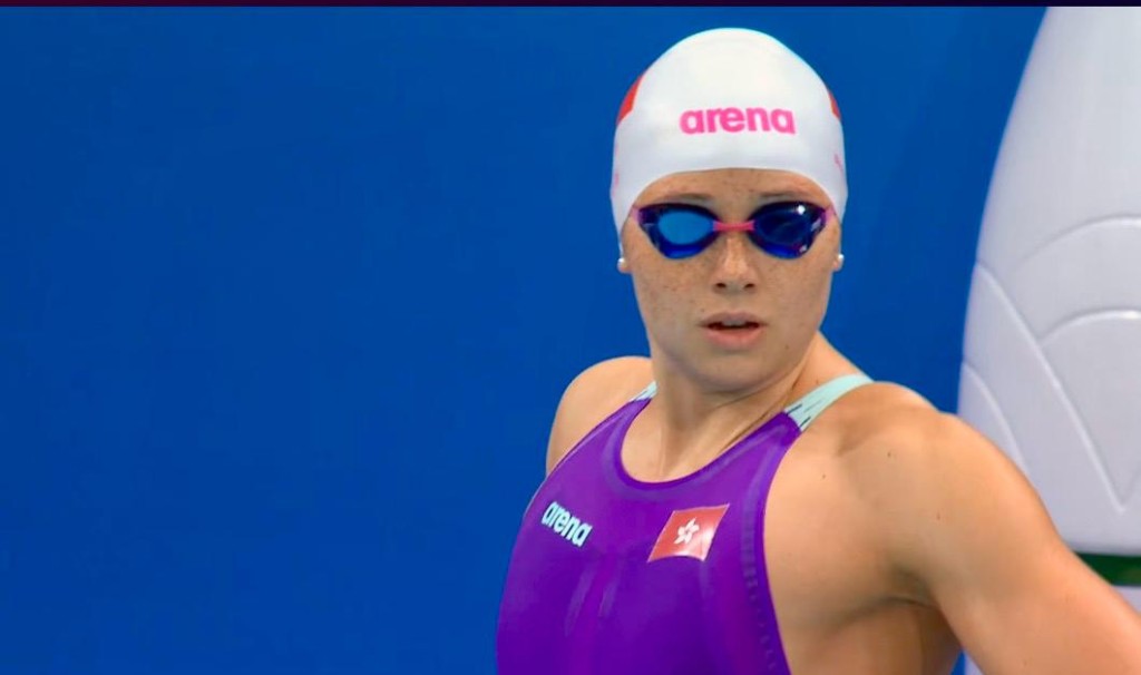 Siobhan以2金1銀結束深圳之旅。直播截圖