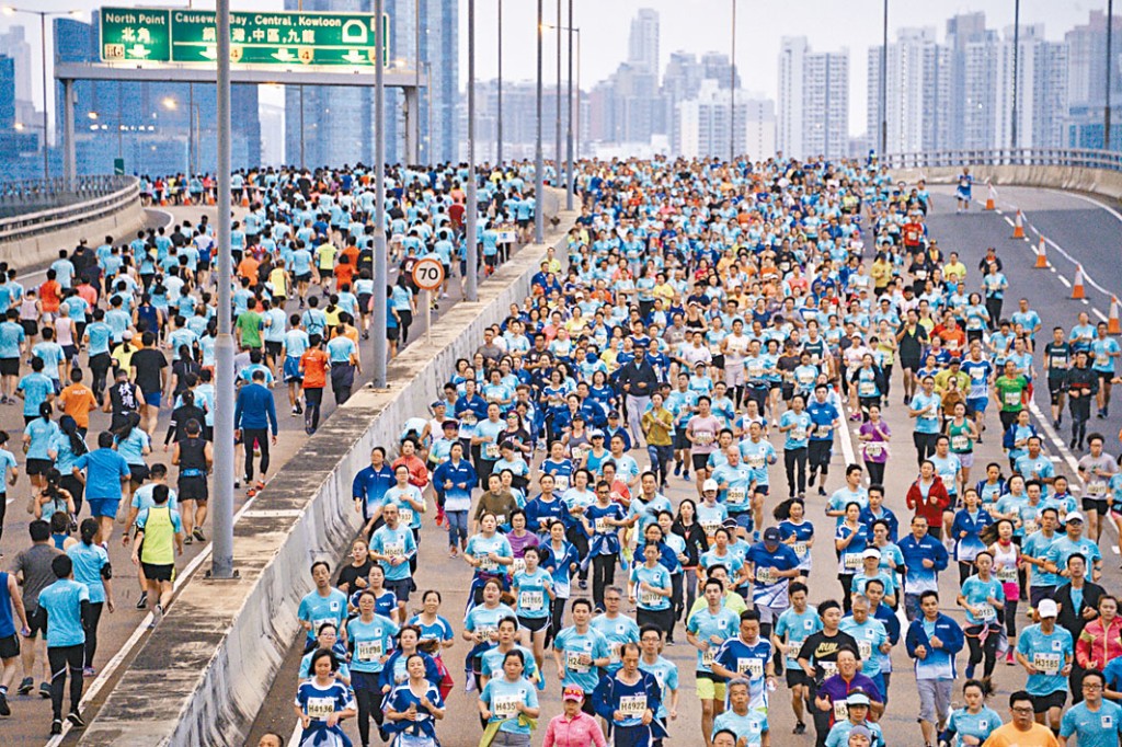 香港渣打馬拉松將於明日（21日）開跑。資料圖片