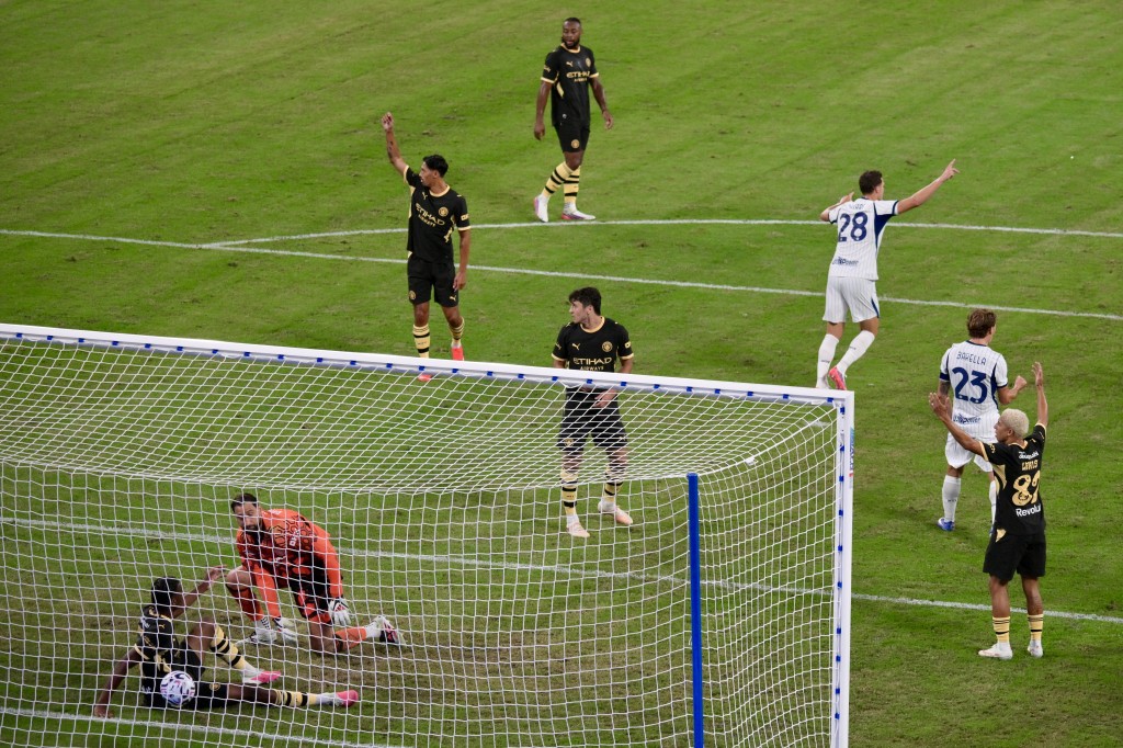 國米於19分鐘追和1:1。蘇正謙攝 國米於19分鐘追和1:1。蘇正謙攝