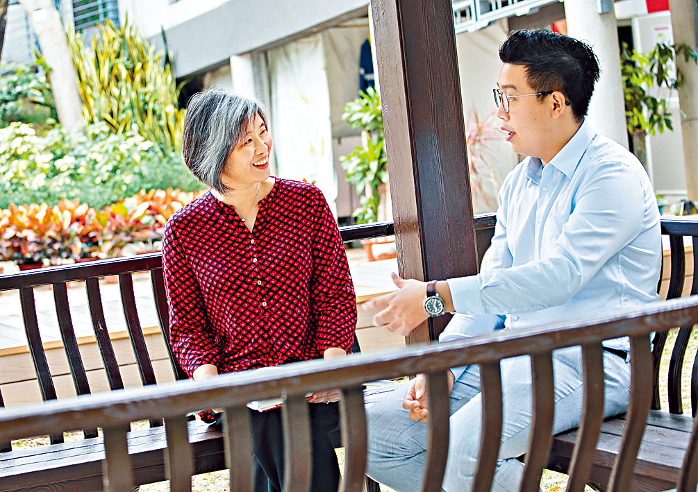 周愛靈（左）期望，通過課堂培養學生擁有建基於技能、知識的自信心。