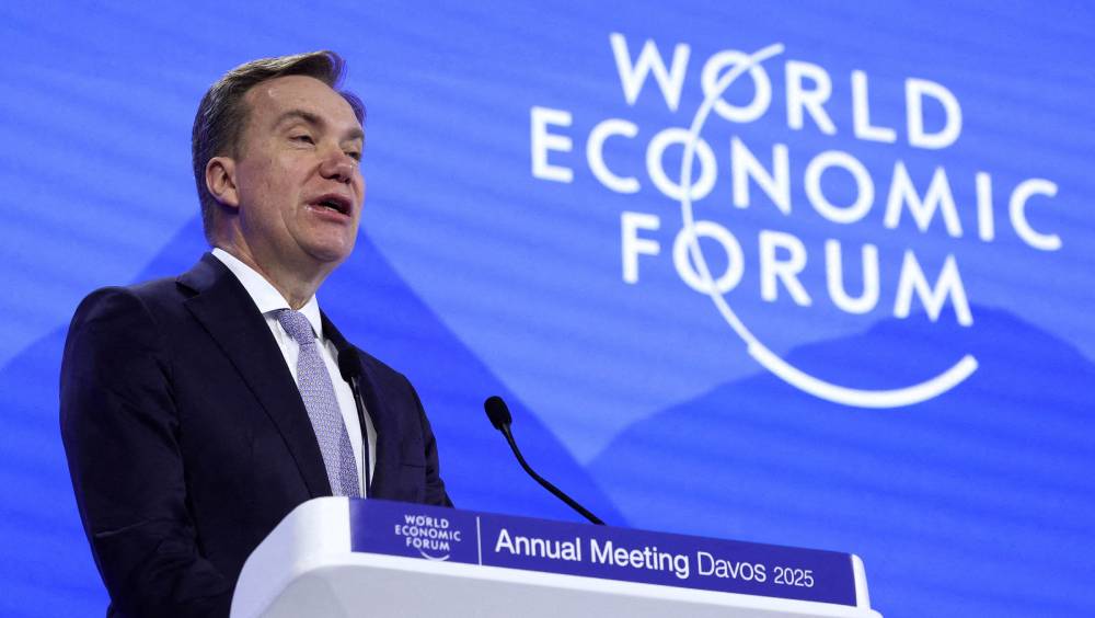 世界經濟論壇總裁布倫德宣布辭職。 路透社