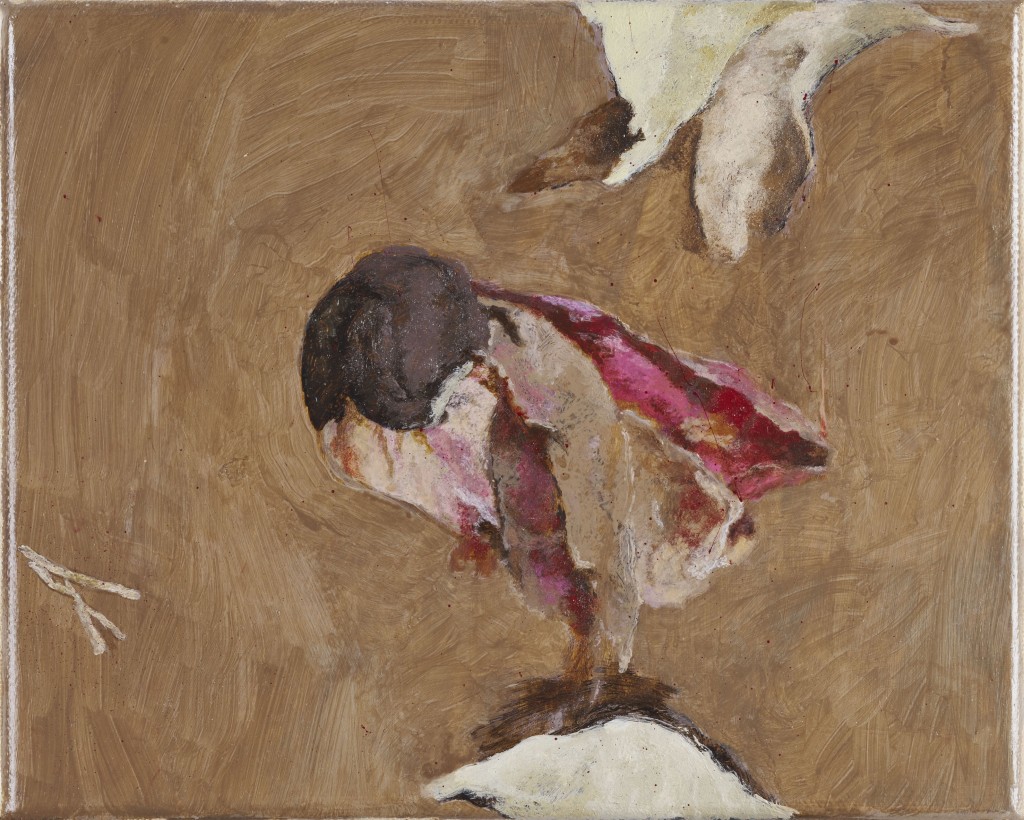 系列作品中，也有灰銀鏡像背景以外的繪畫變化。