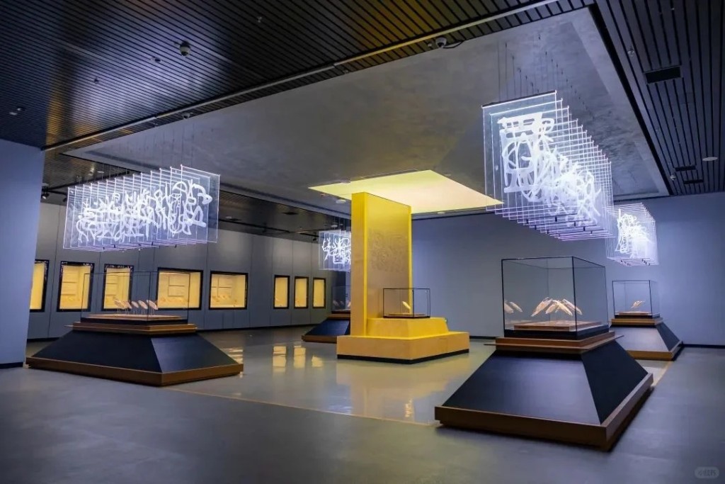 殷墟博物館新館，展廳面積約2.2萬平方米。小紅書