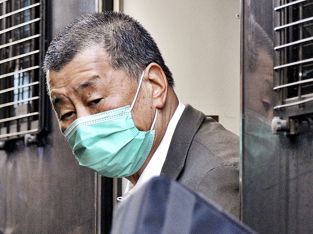 黎智英的財產被凍結。資料圖片