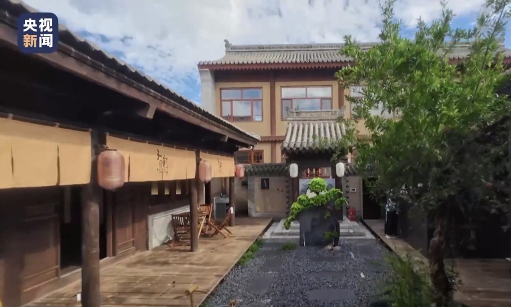 甘肃天水文保院落被改建成日式餐厅。
