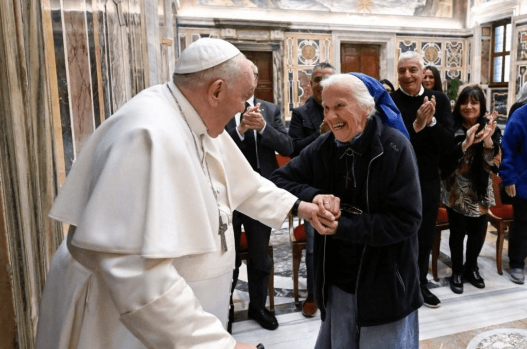 吉內維芙與方濟各擁有深厚友誼。X@vaticannews_pt
