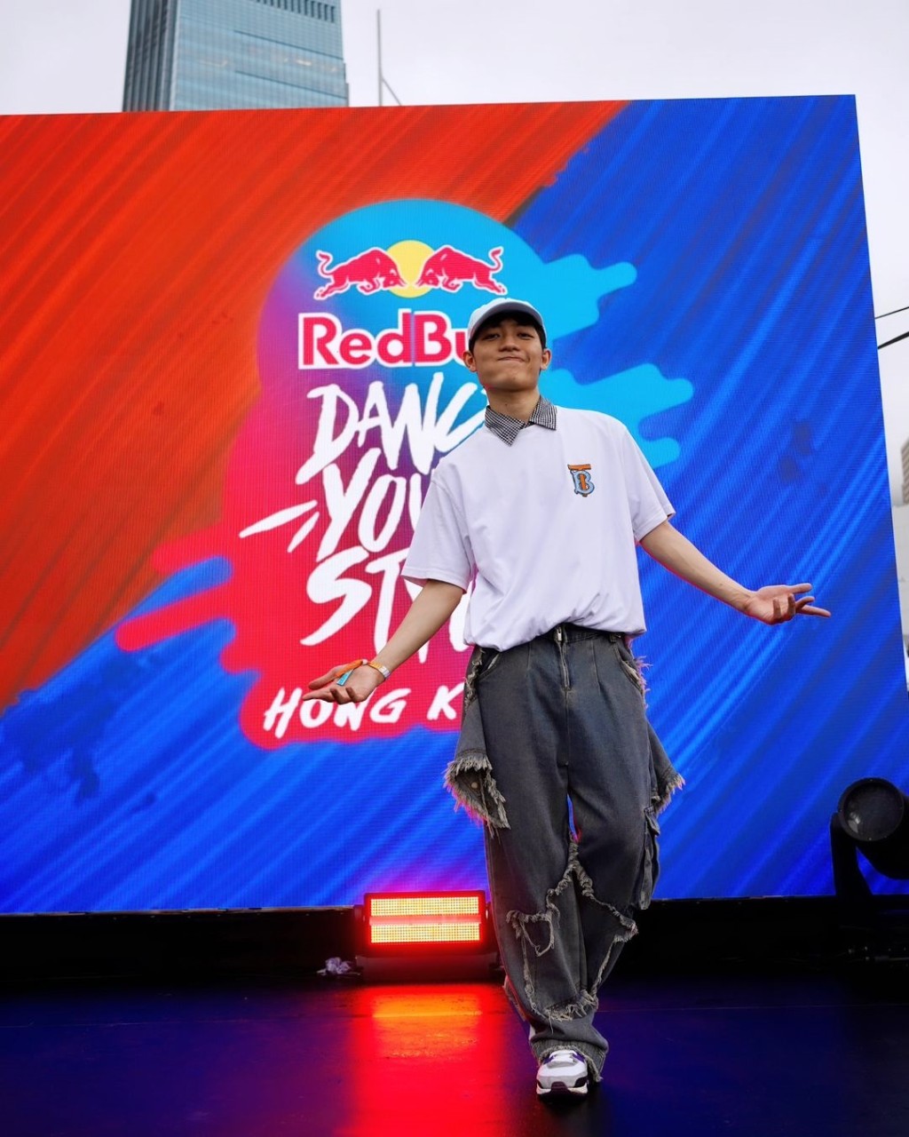 Ben早前出席《第二届Red Bull Dance your Style跳舞比赛》记招。