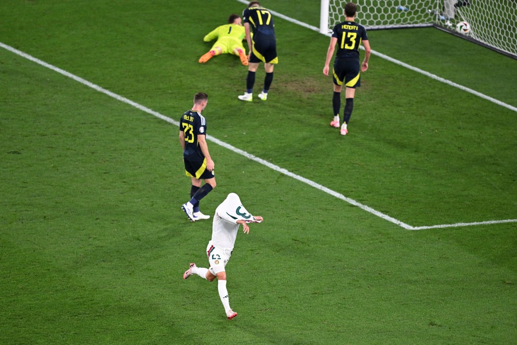 保夫於100分鐘射入唯一的入球助匈牙利勝1:0，這亦是歐國盃史上最遲入波。REUTERS