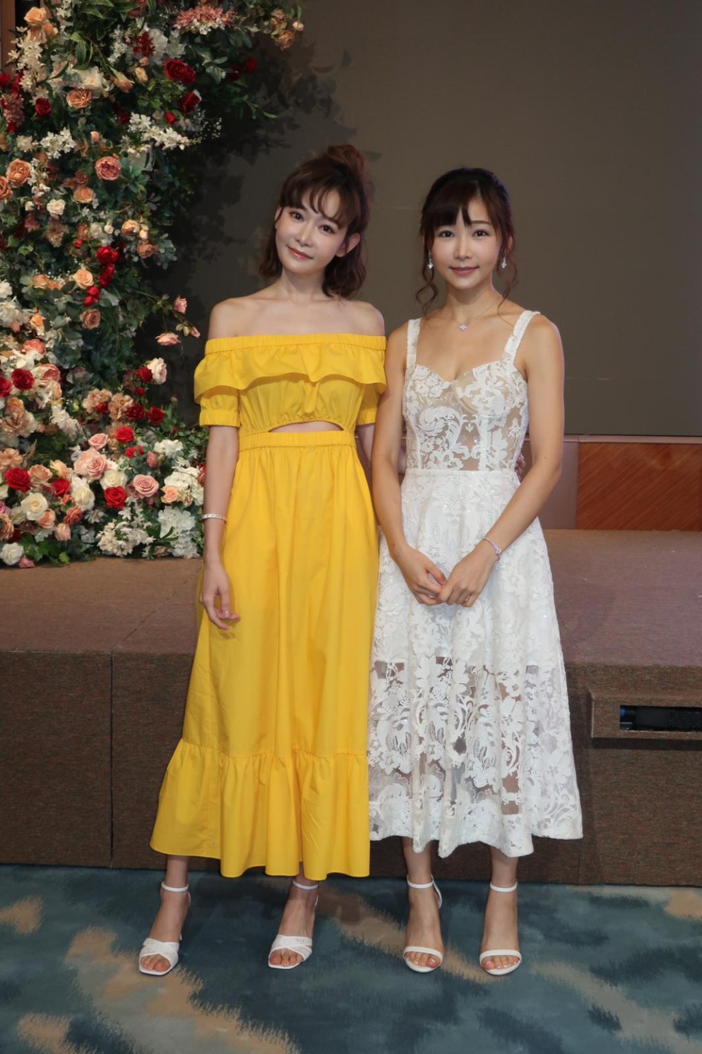 簡淑兒和趙慧珊一齊出席婚禮活動。