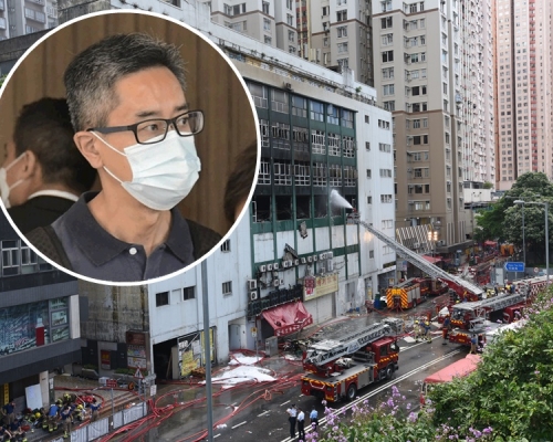 呂國榮(小圖)指當日下屬報告有火警但無形容火勢。資料圖片