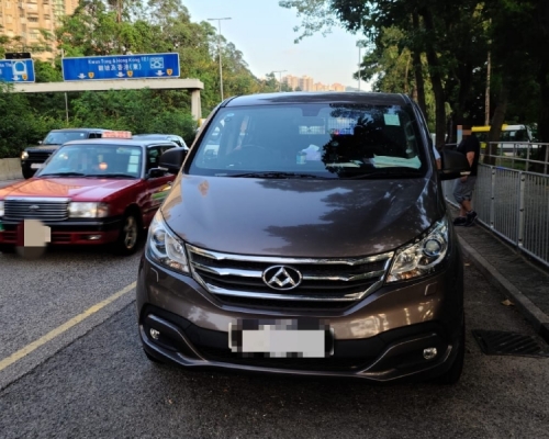 被截停的輕型貨車。警方圖片